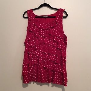 Red & white tank! Perfect for work or play!